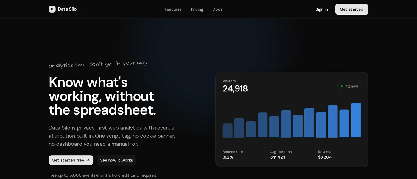 Screenshot of Data Silo